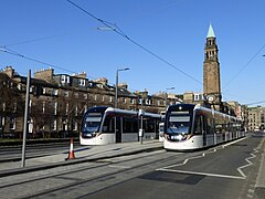 Les tramways d'Édimbourg, Shandwick Place.JPG