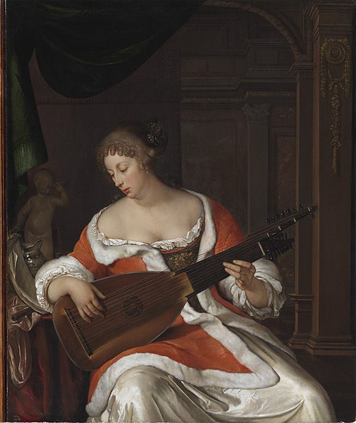 File:Eglon van der Neer - Lady Playing a Lute in an Interior - EN-100 - Leiden Collection.jpg