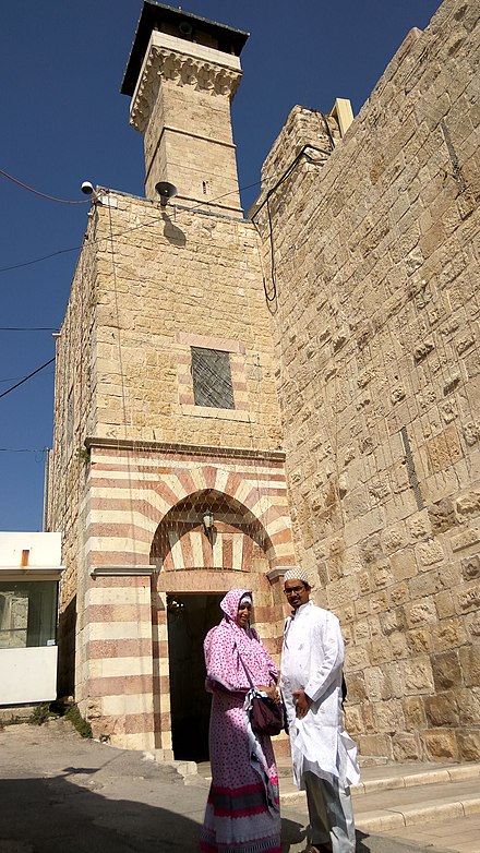 Entrance to Ibrahimi Mosque, Hebron, 2019