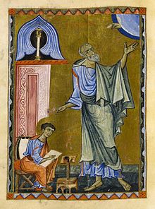 Miniature from the Armenian Skevra Evangeliary, c. 1198, National Library of Poland Ewangeliarz ze Skewry 01.jpg