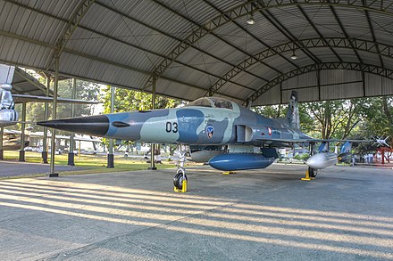 F-5F Tiger II of the Indonesian Air Force preserved at the Dirgantara Mandala Museum, Yogyakarta