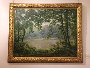 René-Maurice Fath, La mare aux canes dans la forêt de Saint-Germain-en-Laye, 1901, huile sur toile, Draguignan.