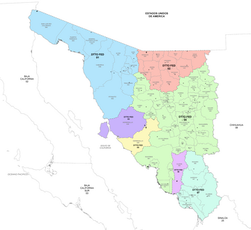 File:Federal Electoral Districts of Sonora (since 2022).png