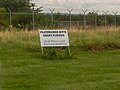 * Nomination Sign at Mainz-Finthen airfield, warning pilots to stick to the traffic pattern in order to avoid disturbances of neighboring residents --MB-one 18:45, 7 June 2024 (UTC) * Decline  Oppose lack of details, composition. --~~~~