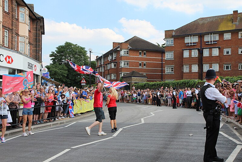 File:Flying the Flag through Southgate, London N14 - geograph.org.uk - 3059651.jpg