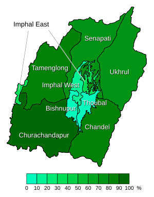 Manipur: Histoire, Géographie, Divisions administratives