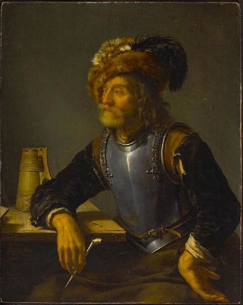 File:Frans van Mieris (I) - Old Soldier Holding a Pipe 1536.jpg