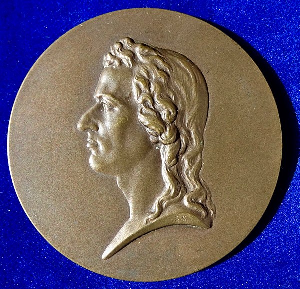 Medal by Stefan Schwartz [de] to his 100th Death Anniversary, after a sculpture of 1794 by Dannecker, Vienna 1905, obverse