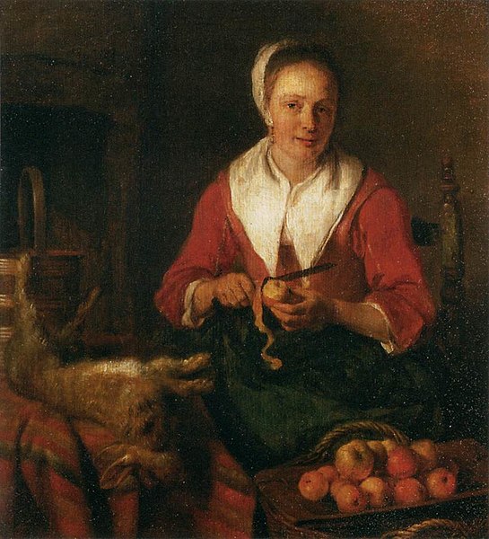 File:Gabriël Metsu - Woman Peeling an Apple - WGA15084.jpg