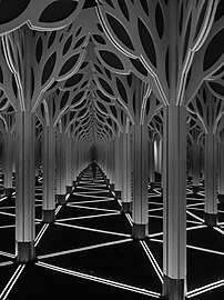 Gabriel in the Mirror Maze, Museum of Science and Industry, Chicago, Illinois, US