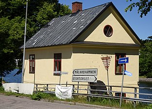 Gamla slusskontoret i Mälarehamnen