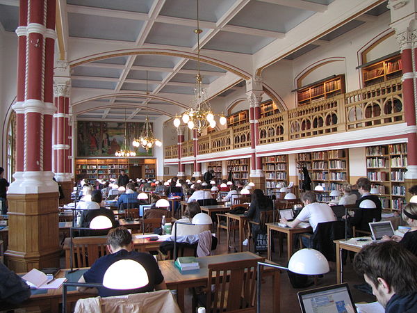 Library of social sciences, silent reading hall