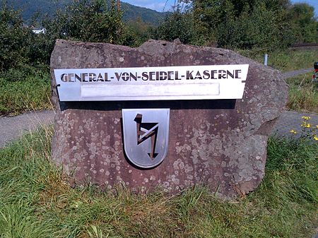 General von Seidel Kaserne Trier sign 2014