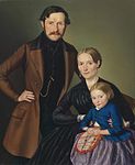 Georg Wachter: Familieportret, 1849