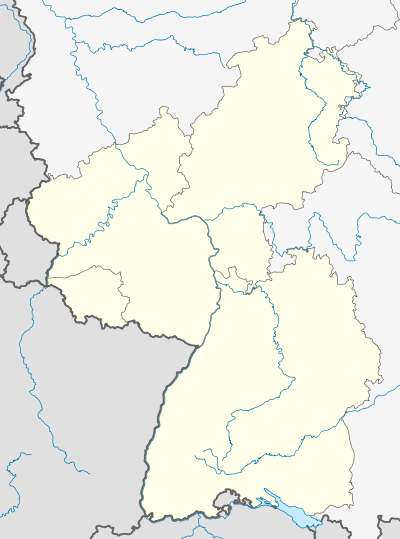 2019年至2020年德国足球西南地区联赛在德国西南的位置