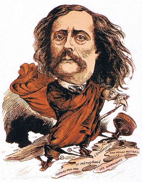 Caricature by André Gill, c. 1880.