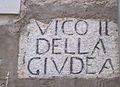 Iscrizione muraria nella giudecca