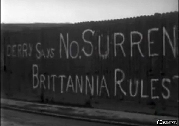 Unionist graffiti c. 1920 showing the short version of the name.