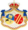 Grand Coat of Arms of Caroline Murat Bonaparte.svg