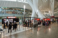 Restaurant area on the station level B2 HK West Kowloon Station B1M Foodium 201809.jpg