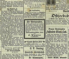 Hannoverscher Kurier No. 03621, Seite 4 unten, 1866-07-03. Ausschnitt Friedrich Wunder.jpg