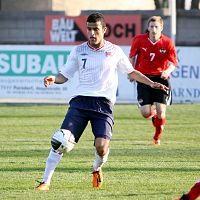 Harmeet Singh playing for Norway U21 in 2011. Harmeet Singh (Valerenga Oslo) - Norway national under-21 football team (03).jpg