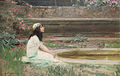 A Young Girl by a Pool (date: unspecified)