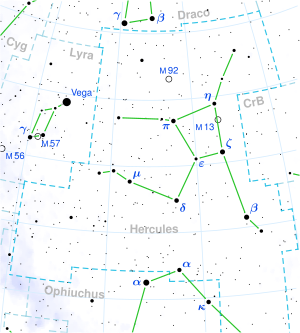 BIJAK 1741+2553 terletak di konstelasi Hercules.