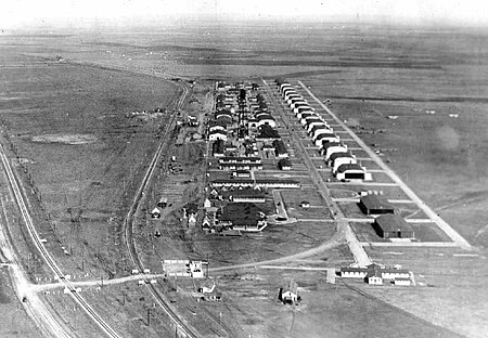 Hicks Field World War I Oblique Aireal Looking North