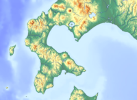 洞爺湖の位置（北海道南部内）