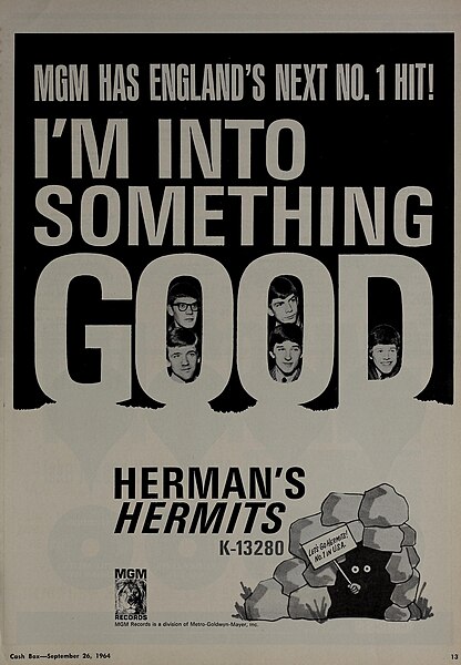 File:I'm into Something Good - Cash Box ad 1964.jpg