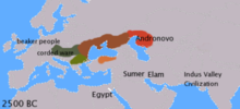 Répartition des langues indo-européennes vers -2500.