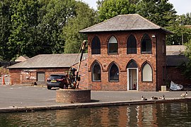 Icknield Port Loop canal depot crane and office 87