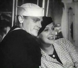 Cagney and Gloria Stuart (later of 1997's Titanic) in 1934's Here Comes the Navy. Cagney played sailors or naval officers several times.
