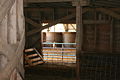 Interior shot of the Jim Kaney Round Barn found on Bluff Road, Maryland Township, Adeline, Ogle County, Illinois, USA.