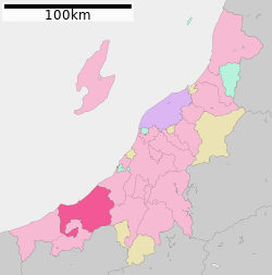 موقعیت Jōetsu در استان نیگاتا