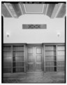 John Ash, AIA, Photographer August 1997. DETAIL OF LOS ANGELES CITY HALL THIRD FLOOR MAYOR'S OFFICE CHAMBER SHOWING WOOD PANELED DOOR AND BOOKCASES, FACING NORTH. - Los HABS CAL,19-LOSAN,51-147.tif