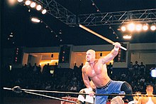 Credible at an ECW show in 1999 Justin Credible Poses.jpg