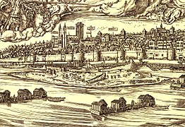 Das Kölner Werthchen aus: Große Ansicht von Köln 1531 von Anton Woensam