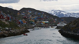 Kangaamiut Place in Greenland, Kingdom of Denmark