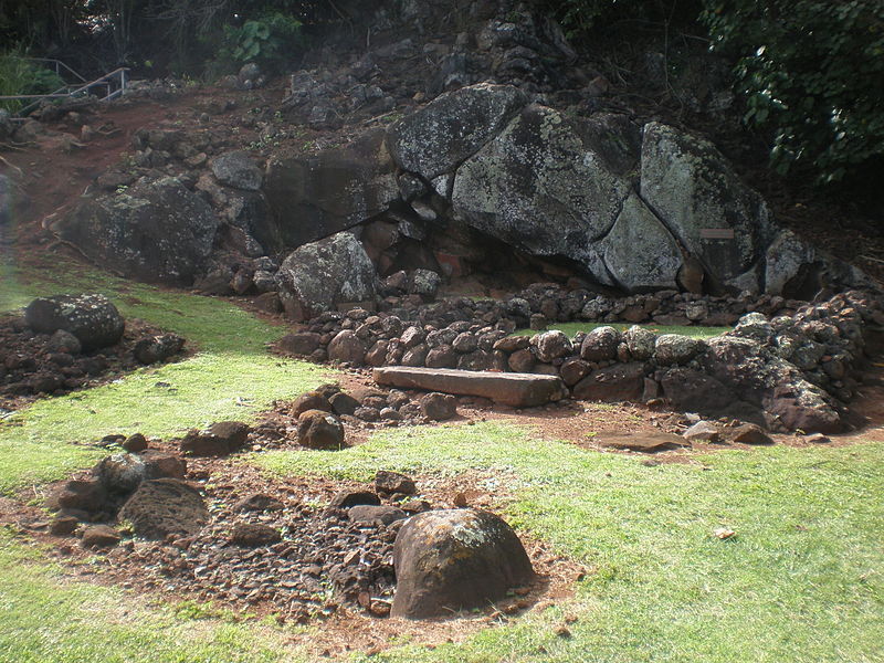 File:Kauai-Wailua-Heiau-Holoholoku-pohakuhanau.JPG