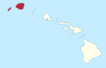 Kauai County in Hawaii.svg