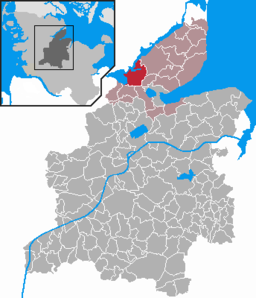 Läget för kommunen Kosel i Kreis Rendsburg-Eckernförde