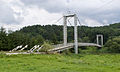 Polski: Most wiszący nad Sanem przy wiosce Krasice