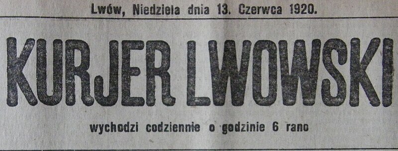 File:Kurjer Lwowski.jpg