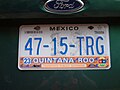 License plates of Mexico