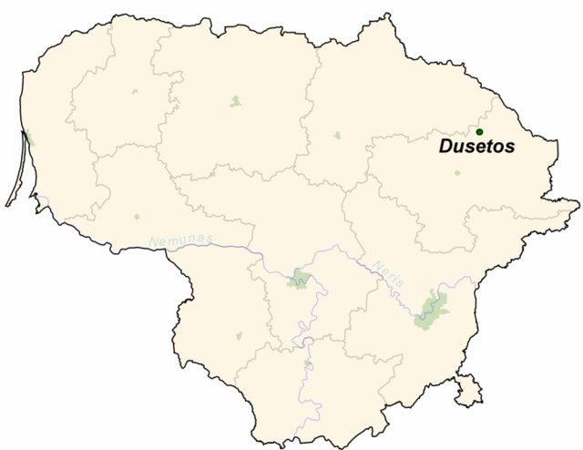 Дусэтос на карте