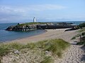 Praia de Newboroug e illa de Llanddwyn