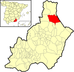 A község bővítése a tartományban.