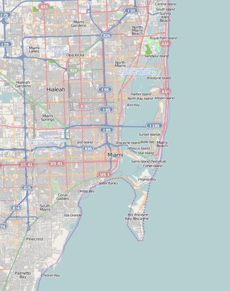 Location map Miami